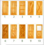 Barn Door Handmade, Rustic Sliding Doors in Multiple Styles for Home Décor, Perfect Gift for Housewarming or Renovation 5 small