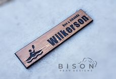 Hand Routed Cedar Sign. Made To Order. 1 small