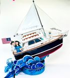 Sailing Boat Wedding Cake Topper Look Alike 1 small
