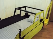 Excavator Twin Kids Bed Frame - Handcrafted - Construction Themed Children's Bedroom Furniture 3 small