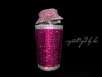 Custom Crystallized Cocktail Shaker Alcohol Drinks Bling Genuine European Crystals Bedazzled 1 small