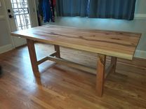 Reclaimed Maple Dining Table With Epoxy Stabilizer 5 small