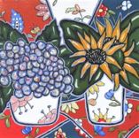 Red Still Life Painting Original Acrylic On Canvas 4 small