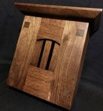 Craftsman Style Wood Doorbell Chime Cover (Walnut) With Top 4 small