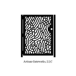 Decorative Steel Gate - Steel Panel Art- Coral - Ocean Garden Gate - Wall Panel 1 small