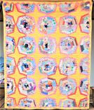 Vintage Handmade Cobweb Patchwork Hand Pieced Quilt 2 small