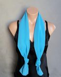 Turquoise Chiffon Scarf 4 small
