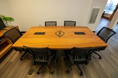 African Mahogany Conference Table 6 small