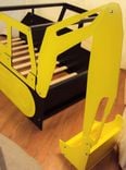 Excavator Twin Kids Bed Frame - Handcrafted - Construction Themed Children's Bedroom Furniture 4 small