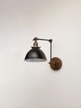 Swing Arm Adjustable Wall Light - Industrial Sconce - Black & Gold - Mid Century 3 small