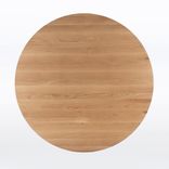 Round Midcentury Dining Table In White Oak "Kapok Table" 2 small