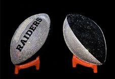 Any Team Crystallized Football Full Game Size Nfl Bling Genuine European Crystals Bedazzled 3 small