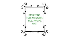 Wrought Iron Picture Frame; Tile, Photo, Artwork Display Frames 6 small