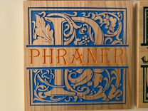 Family Monogram And Initial Plaque. 3 small