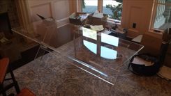 Desk - X Base Frame With Slab Top Or Drawered Top- Hand Crafted Made To Order, Custom Sized 2 small