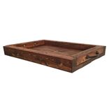 Serving Tray — Solid Wood Decorative Functional Food Tray 2 small