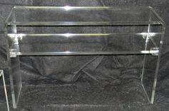 Waterfall Console Table With Shelf - Stunning Handcrafted Table - Custom Size Welcome 4 small