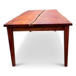 African Mahogany Dining Table + 2 Benches 3 small
