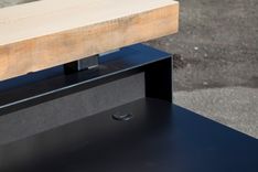 Reclaimed Reception Desk With Metal Wrap 3 small