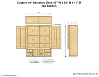 Mr² Secretary Desk Available In Pine And Different Hardwoods 3 small