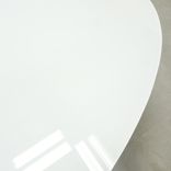 Oval Shape Custom Conference Table, Tempered Glass Top - Omaha Meeting Table 5 small