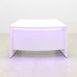 Custom Modern Executive Office Desk, Laminate Top - Seattle Curved Desk 3 small