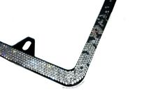 Ombre Crystallized Bling Slim License Plate Frame Genuine European Crystals Bedazzled 2 small