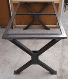 Urban Industrial Farmhouse Table Base; Modern Metal Table Legs 1 small