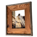Ranchers Series, Handcrafted 3.75" Wide, Barnwood Raised Edge & Western Cedar Photo Frame 6 small