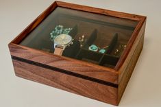 Walnut Women's Combo Watch Box 1 small
