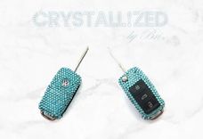 Crystallized Car Key Bling Bedazzled Genuine European Crystals Lexus Vw Mercedes Bmw 1 small