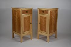 Custom Maple And Cherry Nightstands With Inlay 2 small