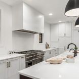 Akicon 30" Stainless Steel Range Hood, Modern Box Kitchen Hood With Powerful Vent Motor, Wall Mount 2 small