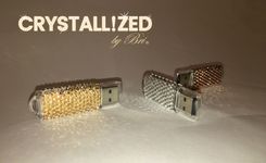 Crystallized 32gb Usb Thumb Flash Drive Memory Stick Bling Genuine European Crystals Bedazzled 2 small