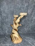 Double Head Twisted Juniper Taxidermy Pedestal 2 small