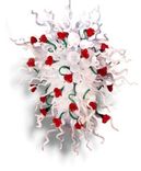 Rose Garden Series' | Hand Blown Glass Art Chandeliers - Custom Chandeliers 1 small