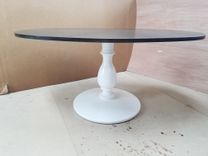 Oval Dining Room Table With Turned Base Pedestal Banquette 4 small