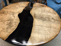 Epoxy Round Table, Ready To Go 5 small