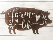 Rustic Metal Artwork - Wall Hangings 3 small