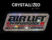 Crystallized Air Lift Performance Wheel Stand Car Bling Genuine European Crystals Bedazzled 3 small