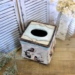 Tissue Box Cover French Country Decor Vintage Song Bird Decor 4 small