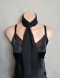 Black Chiffon Scarf 6 small
