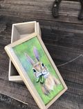 Handpainted Bunny With A Mouthful Small Box 5 small