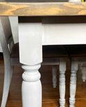 Grimmway Farmhouse Style Dining Table - White Farmhouse Dining Table 6 small
