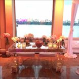 Acrylic Bridal / Sweetheart Table.  Clear Acrylic, Modualr Top Makes For Great Decorating 3 small