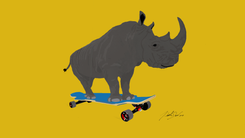 Pets On Skateboards Digital Art 3 small