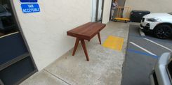 Mid-Century Modern Solid Walnut Single-Drawer Desk 3 small