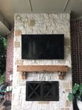 Floating Shelf Fireplace Beam Mantel Rustic Distressed With Antique Bolts 3 small