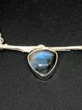 Labradorite Twig Bar Necklace Minimalist 5 small