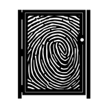 Decorative Steel Gate - Thumbprint - Custom Gate - Garden Gate - Thumbprint Wall Accent 2 small